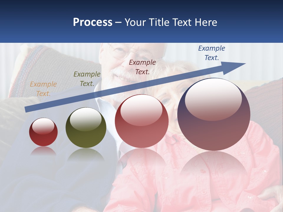 A Man And Woman Sitting On A Couch Together PowerPoint Template