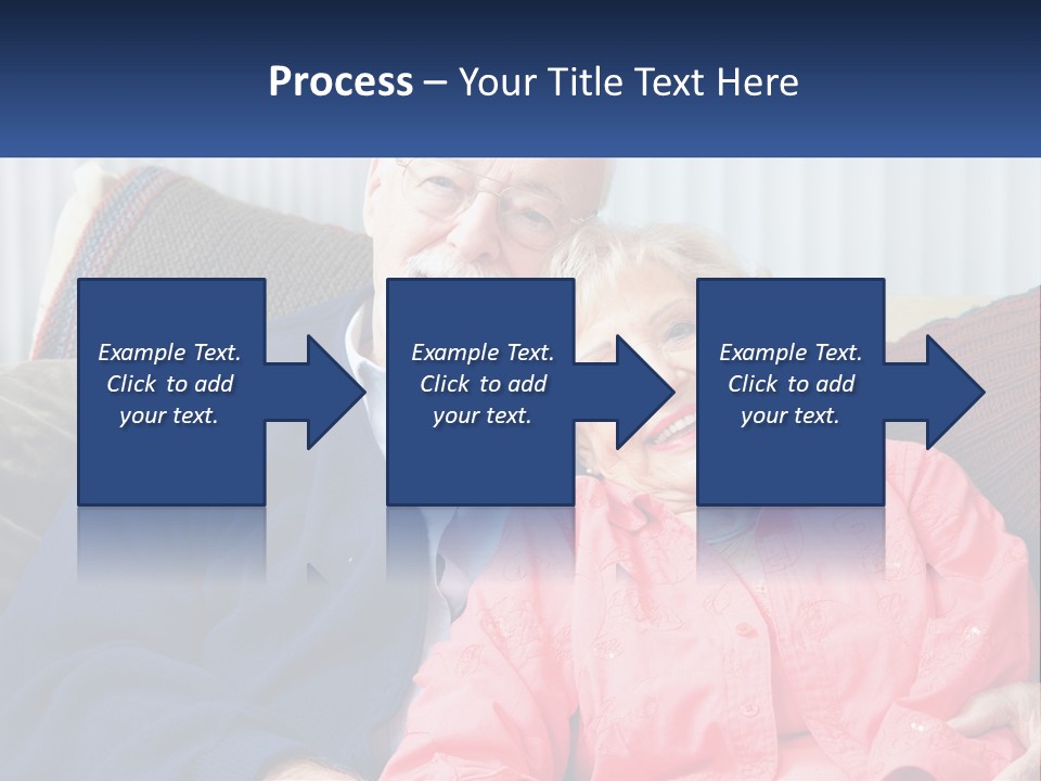 A Man And Woman Sitting On A Couch Together PowerPoint Template