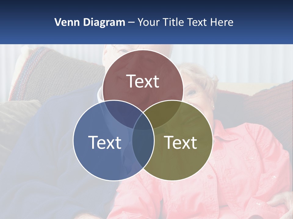 A Man And Woman Sitting On A Couch Together PowerPoint Template