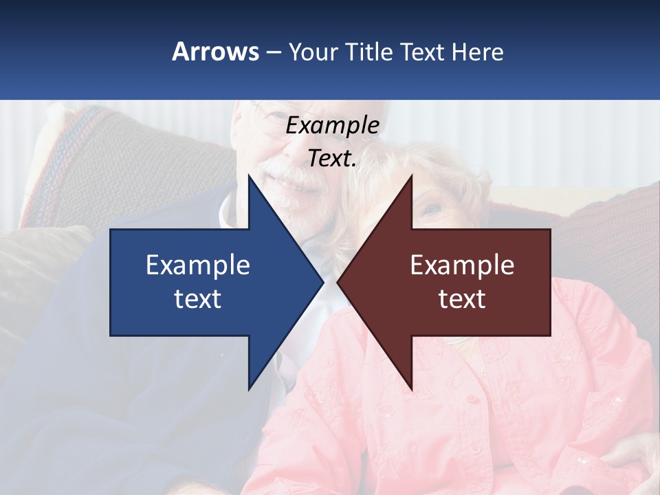 A Man And Woman Sitting On A Couch Together PowerPoint Template