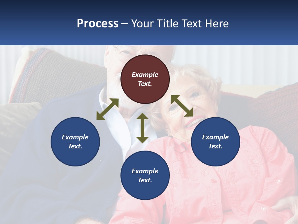 A Man And Woman Sitting On A Couch Together PowerPoint Template