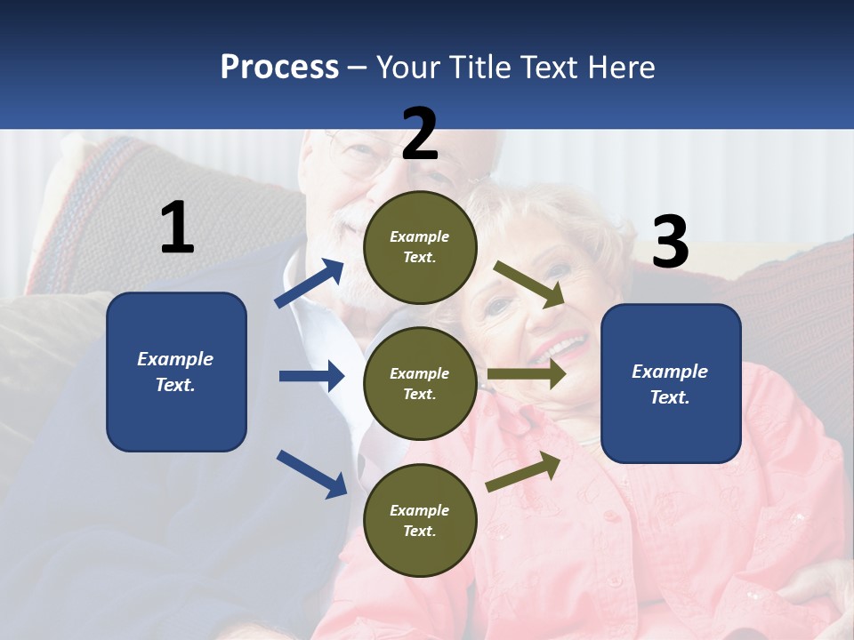 A Man And Woman Sitting On A Couch Together PowerPoint Template