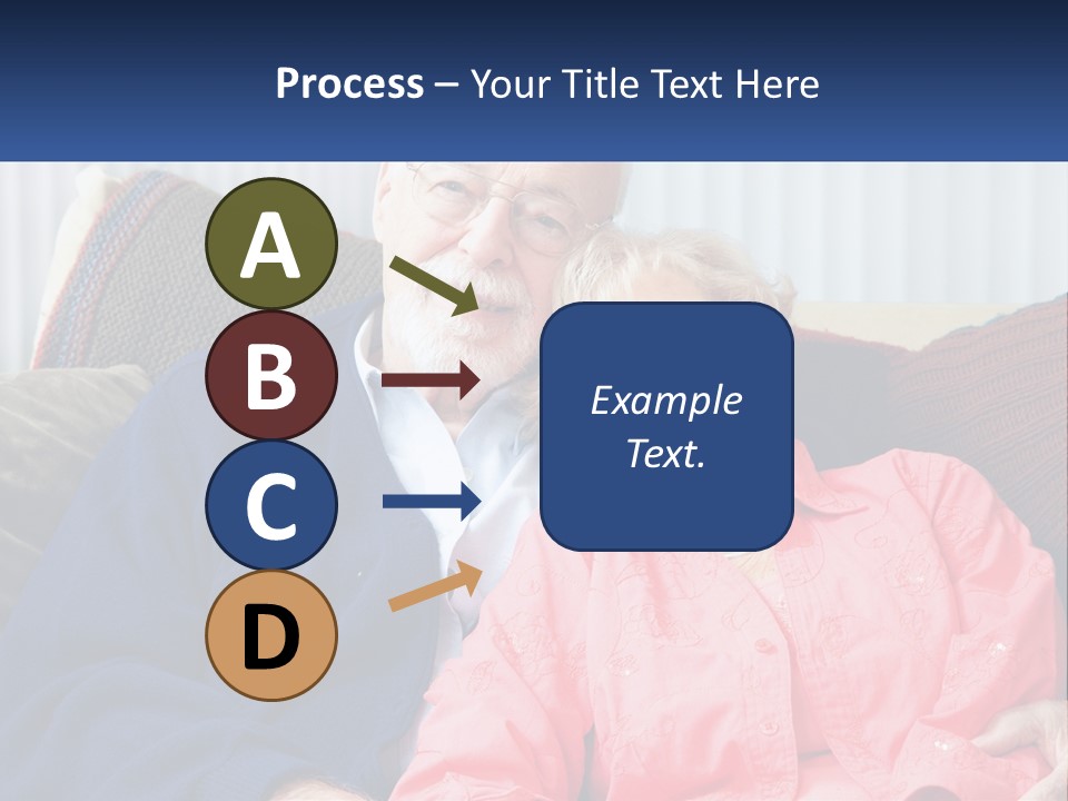 A Man And Woman Sitting On A Couch Together PowerPoint Template