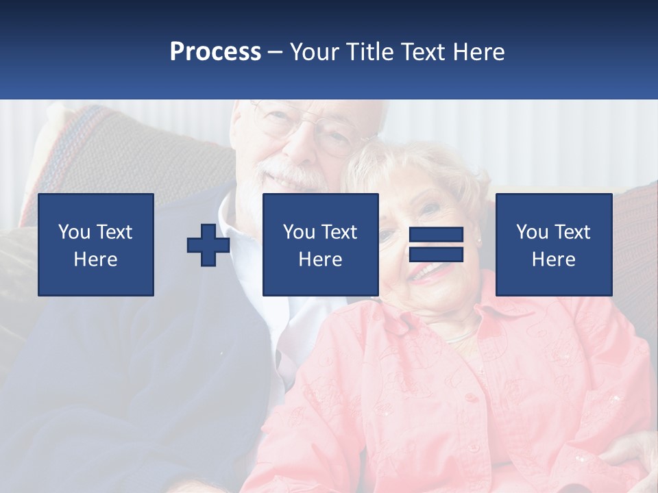 A Man And Woman Sitting On A Couch Together PowerPoint Template