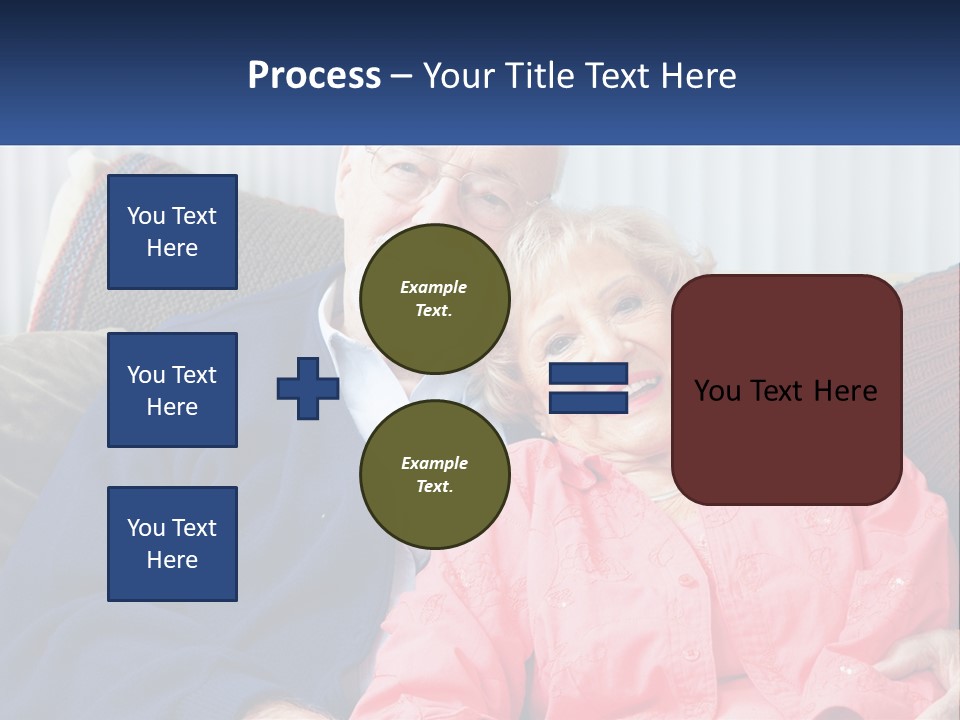 A Man And Woman Sitting On A Couch Together PowerPoint Template
