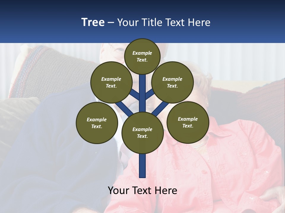 A Man And Woman Sitting On A Couch Together PowerPoint Template