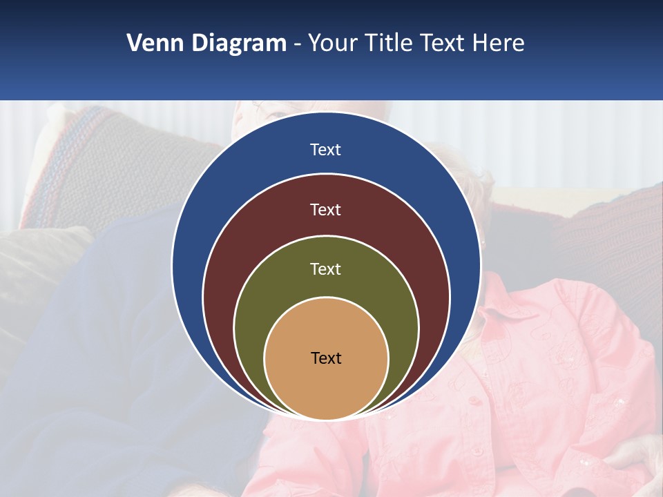 A Man And Woman Sitting On A Couch Together PowerPoint Template