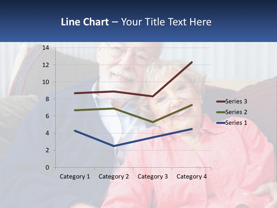 A Man And Woman Sitting On A Couch Together PowerPoint Template