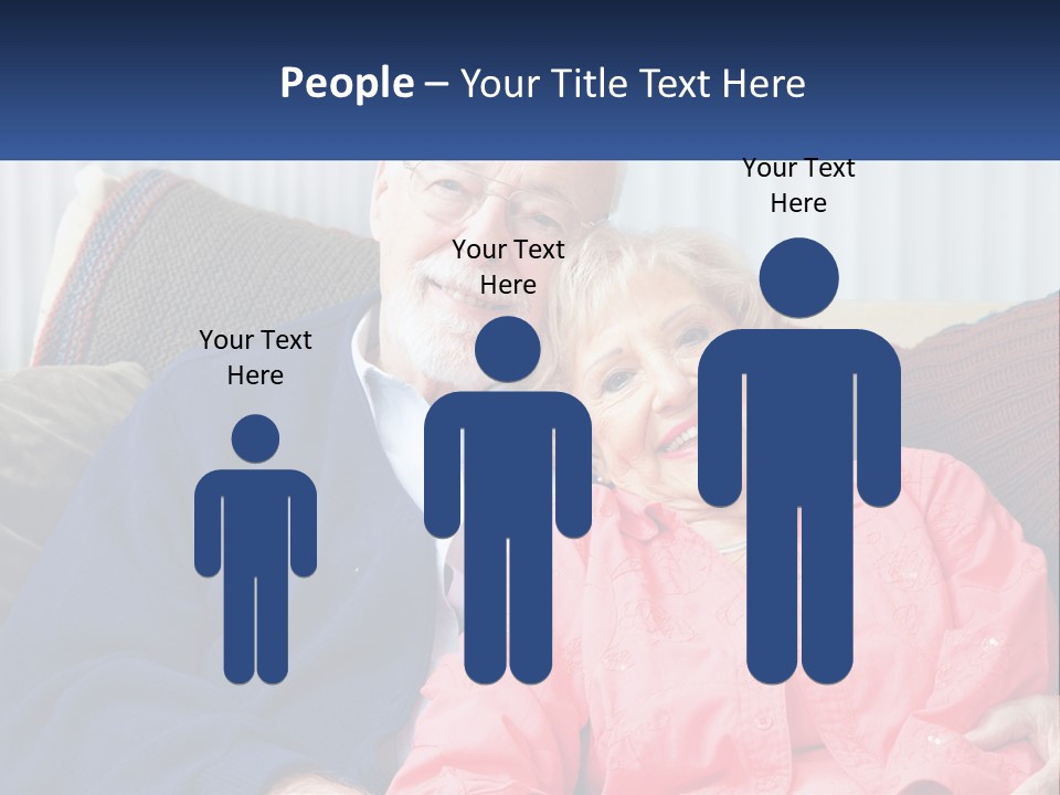 A Man And Woman Sitting On A Couch Together PowerPoint Template