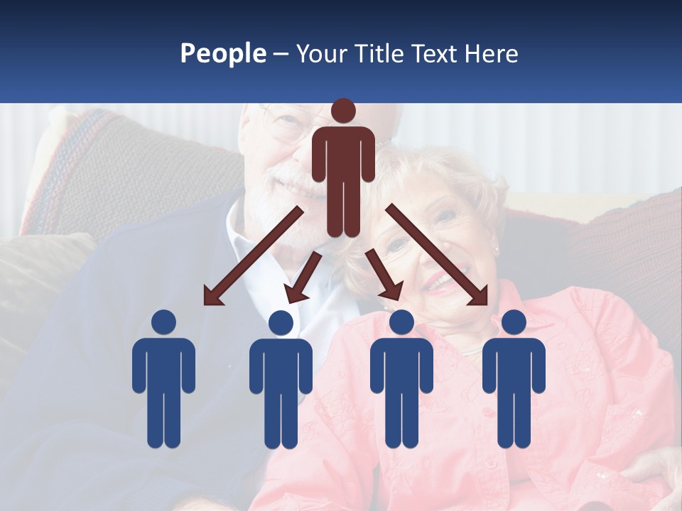 A Man And Woman Sitting On A Couch Together PowerPoint Template