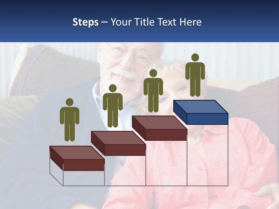 A Man And Woman Sitting On A Couch Together PowerPoint Template