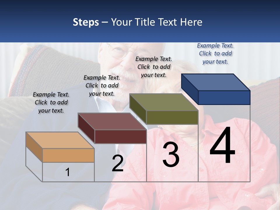 A Man And Woman Sitting On A Couch Together PowerPoint Template