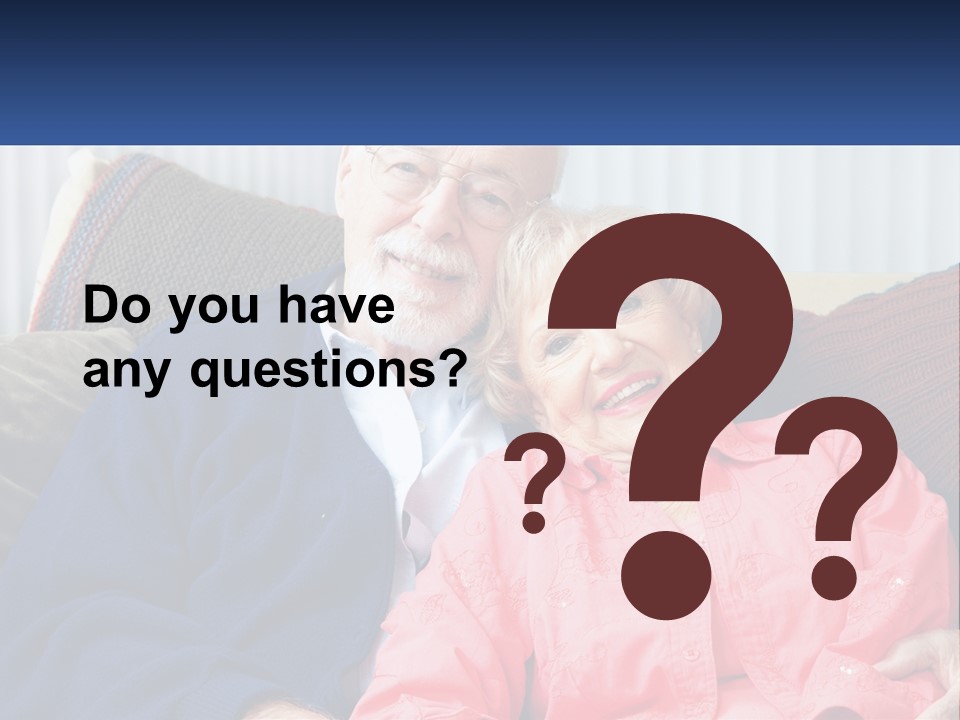 A Man And Woman Sitting On A Couch Together PowerPoint Template