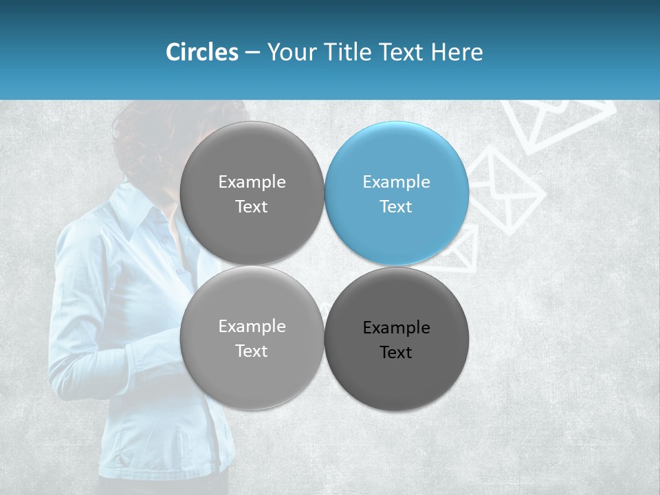 A Woman Holding A Cell Phone In Her Hands PowerPoint Template