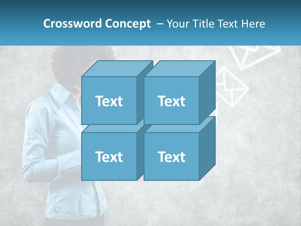 A Woman Holding A Cell Phone In Her Hands PowerPoint Template