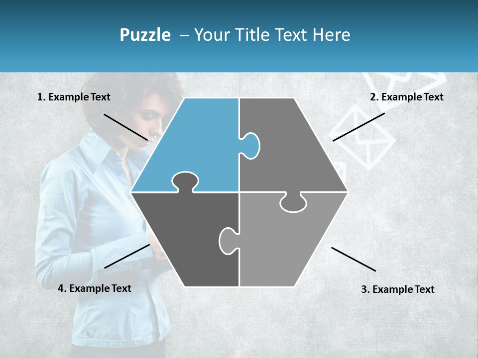 A Woman Holding A Cell Phone In Her Hands PowerPoint Template