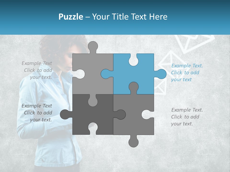 A Woman Holding A Cell Phone In Her Hands PowerPoint Template