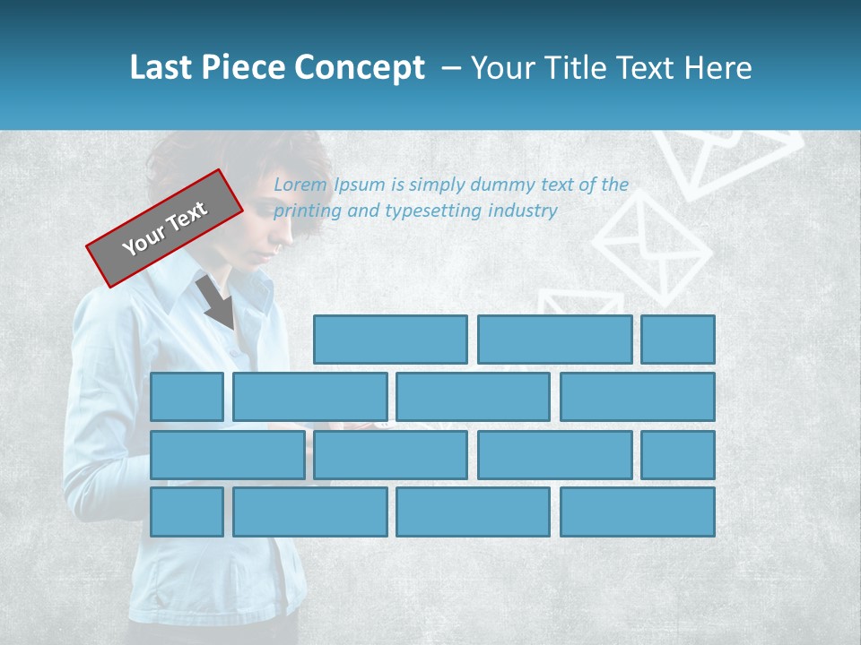 A Woman Holding A Cell Phone In Her Hands PowerPoint Template