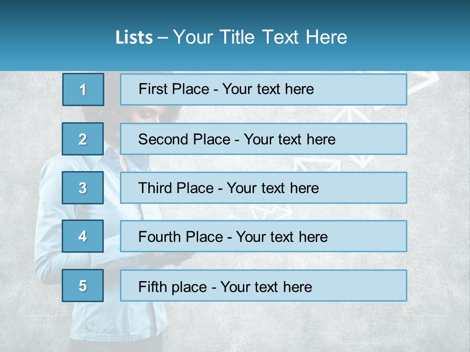 A Woman Holding A Cell Phone In Her Hands PowerPoint Template