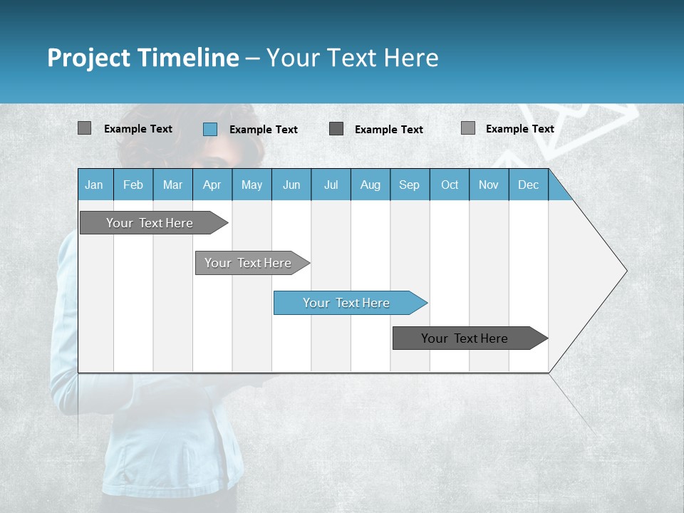 A Woman Holding A Cell Phone In Her Hands PowerPoint Template