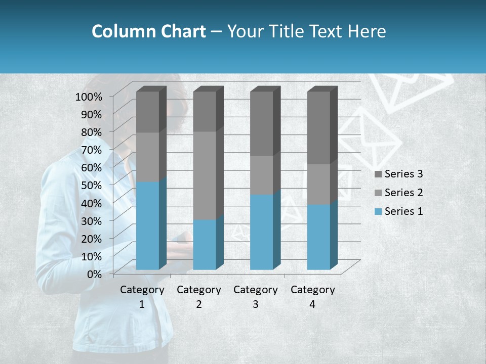 A Woman Holding A Cell Phone In Her Hands PowerPoint Template