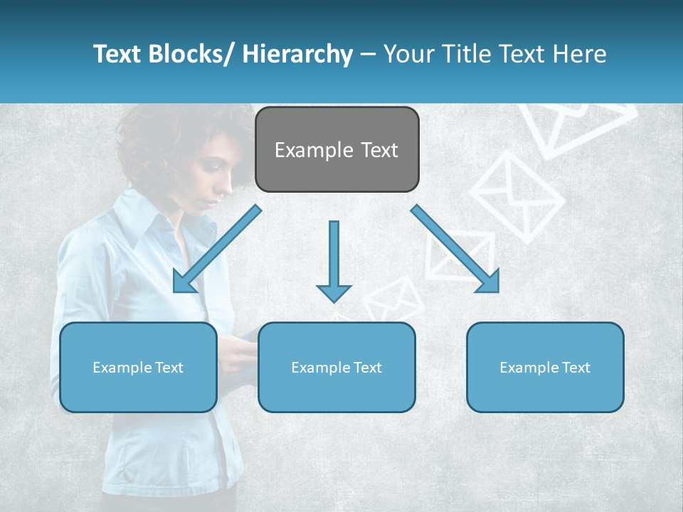 A Woman Holding A Cell Phone In Her Hands PowerPoint Template