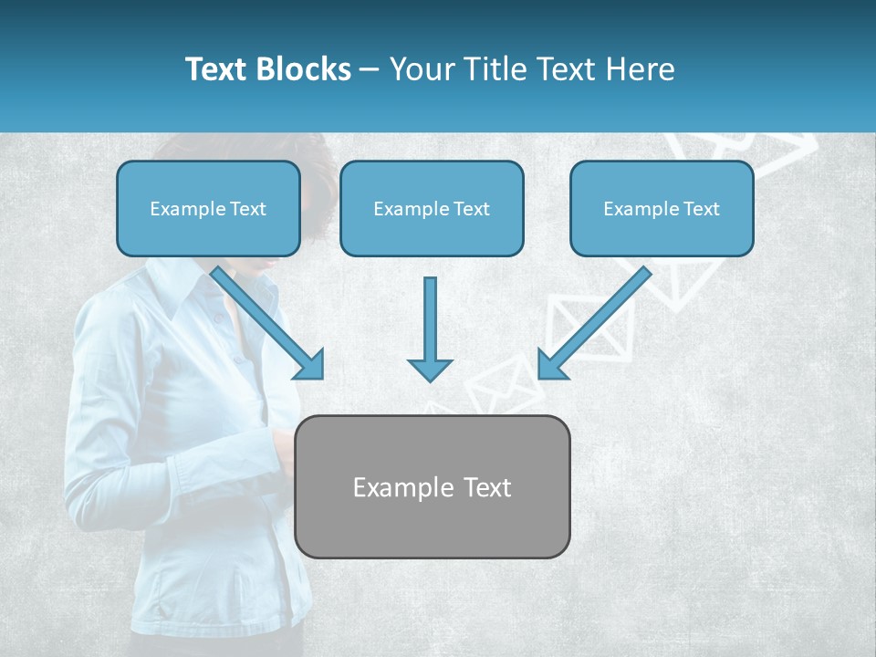 A Woman Holding A Cell Phone In Her Hands PowerPoint Template