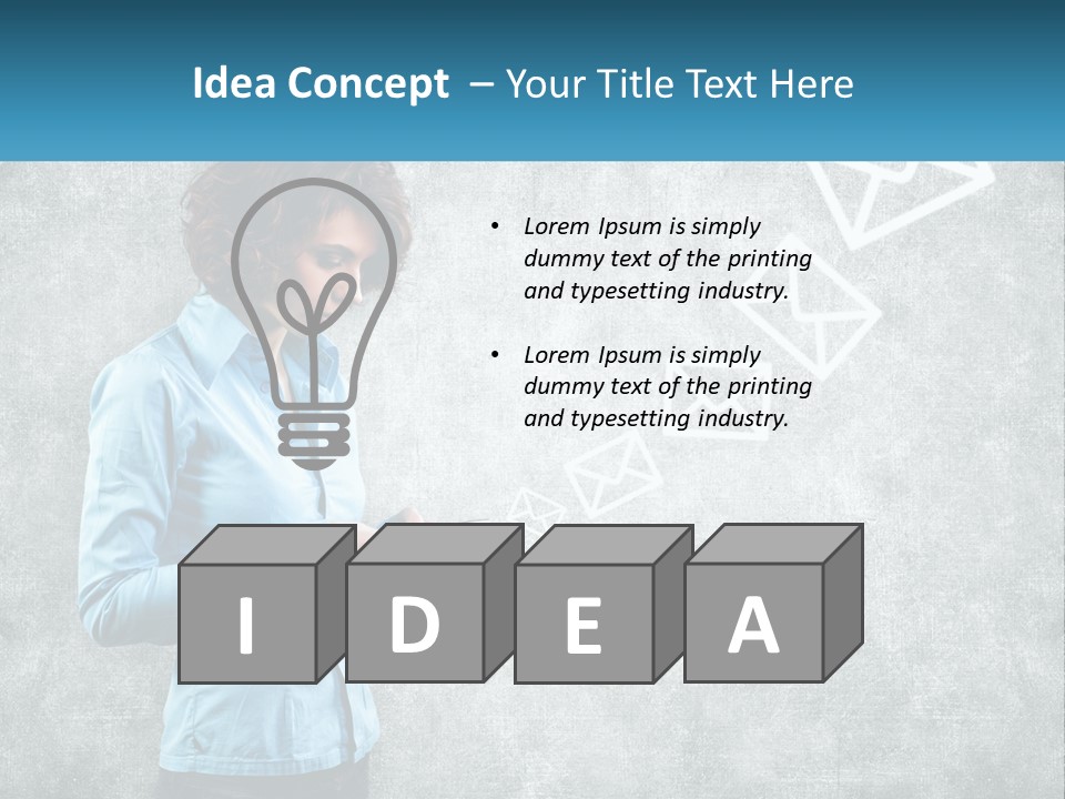 A Woman Holding A Cell Phone In Her Hands PowerPoint Template