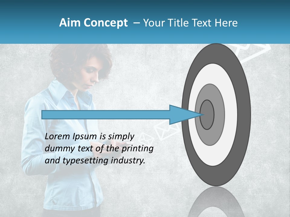 A Woman Holding A Cell Phone In Her Hands PowerPoint Template