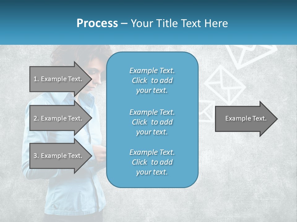 A Woman Holding A Cell Phone In Her Hands PowerPoint Template