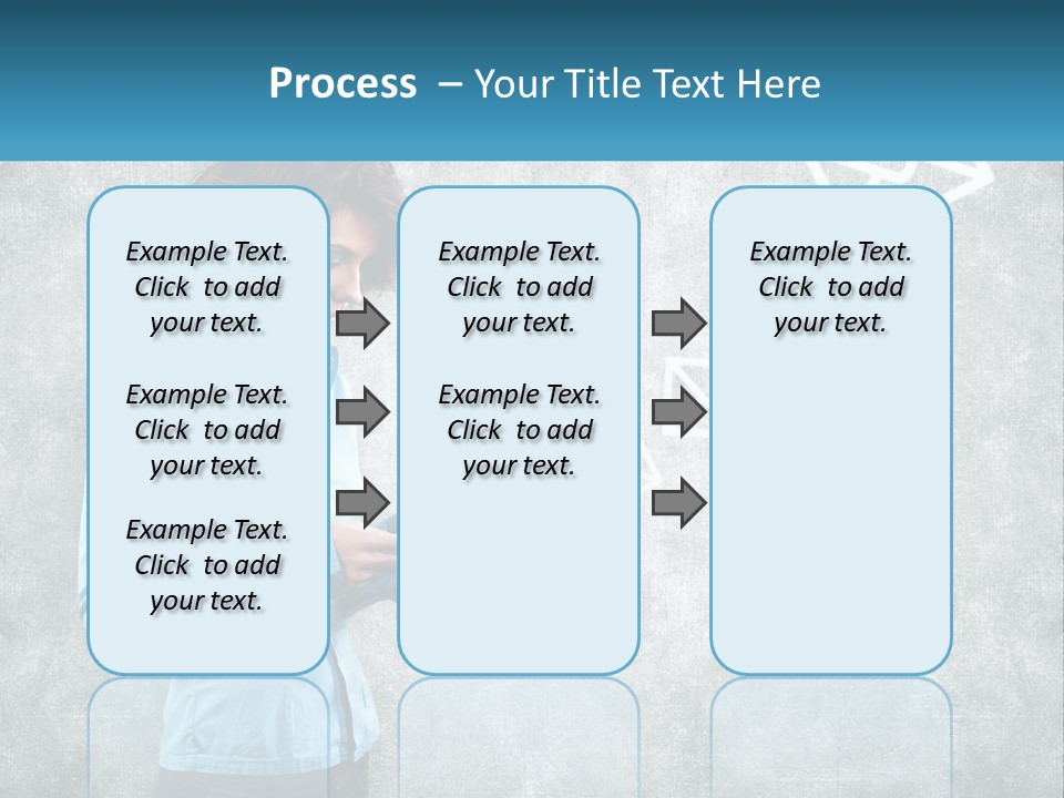 A Woman Holding A Cell Phone In Her Hands PowerPoint Template