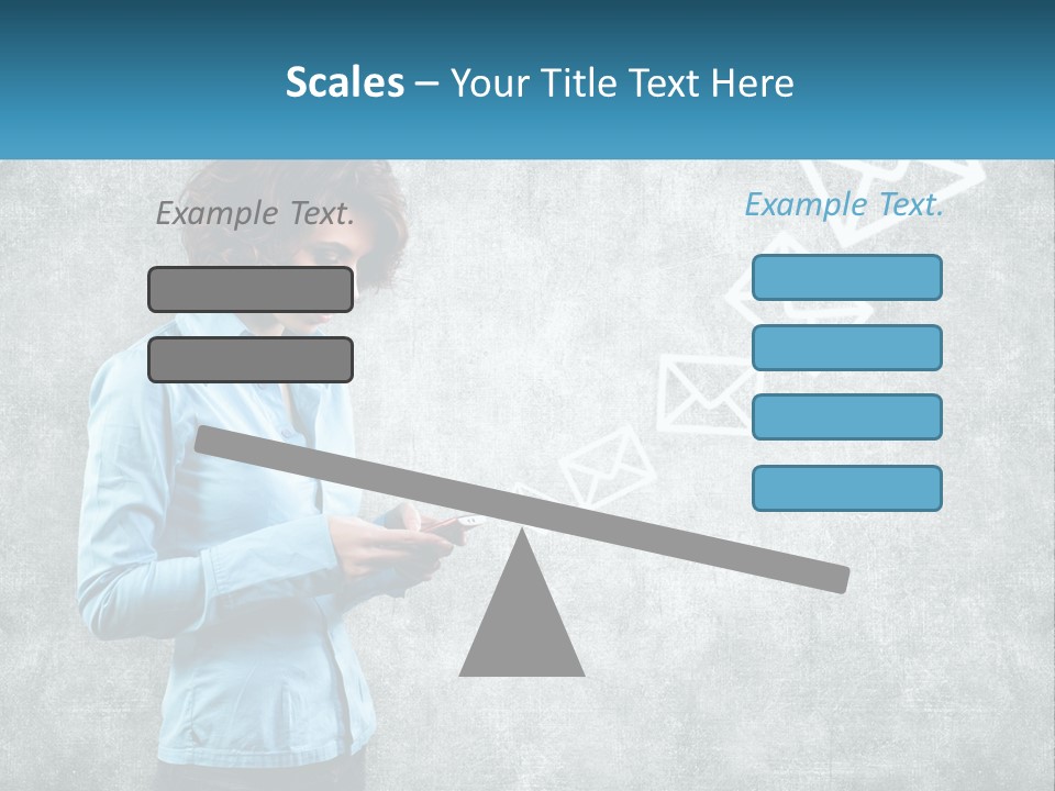 A Woman Holding A Cell Phone In Her Hands PowerPoint Template