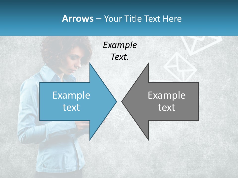 A Woman Holding A Cell Phone In Her Hands PowerPoint Template