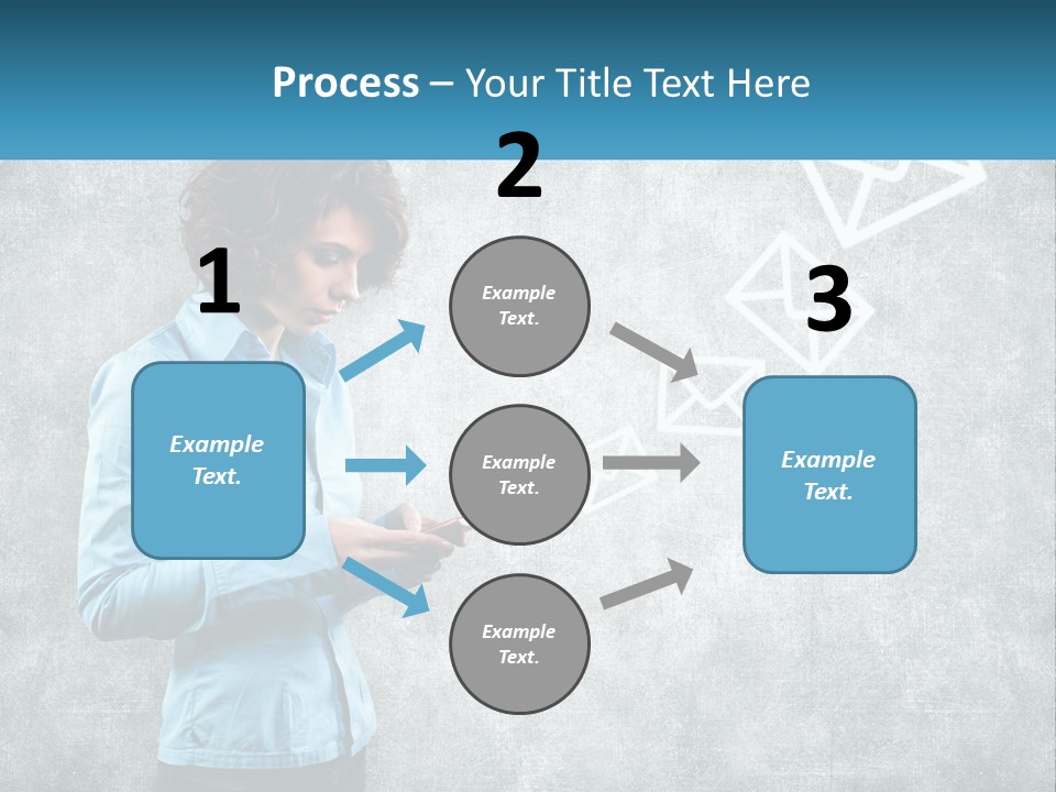 A Woman Holding A Cell Phone In Her Hands PowerPoint Template
