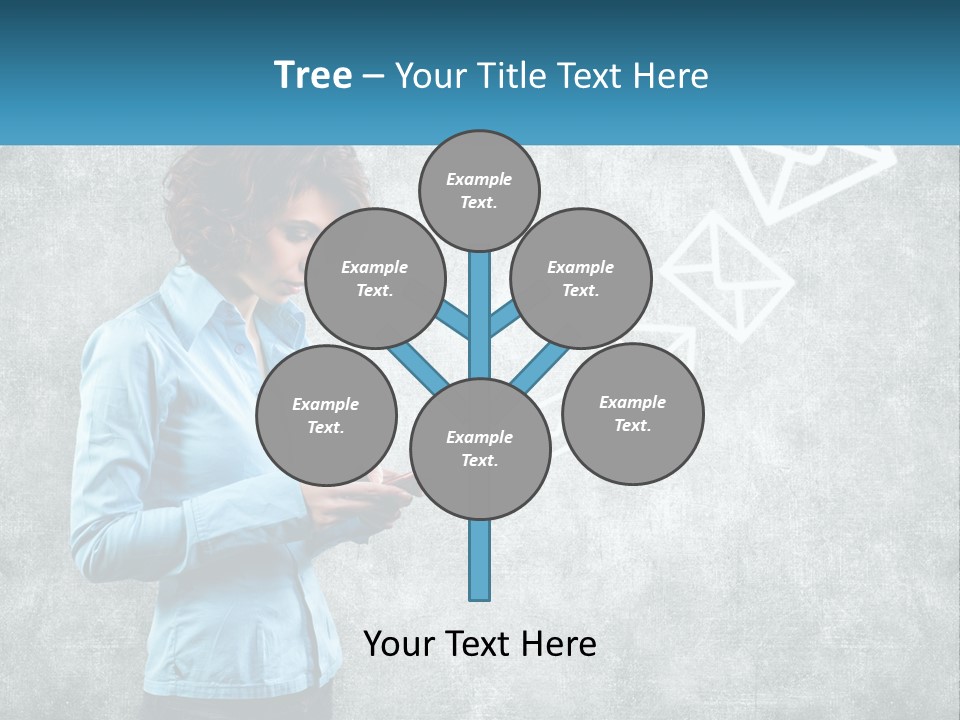 A Woman Holding A Cell Phone In Her Hands PowerPoint Template