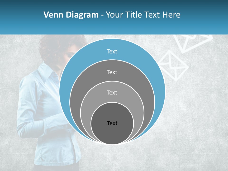 A Woman Holding A Cell Phone In Her Hands PowerPoint Template