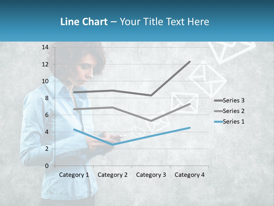 A Woman Holding A Cell Phone In Her Hands PowerPoint Template