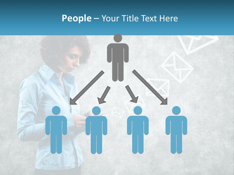 A Woman Holding A Cell Phone In Her Hands PowerPoint Template