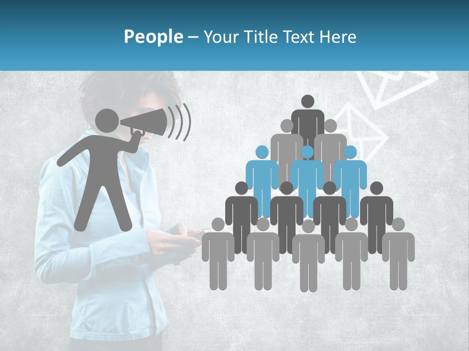 A Woman Holding A Cell Phone In Her Hands PowerPoint Template