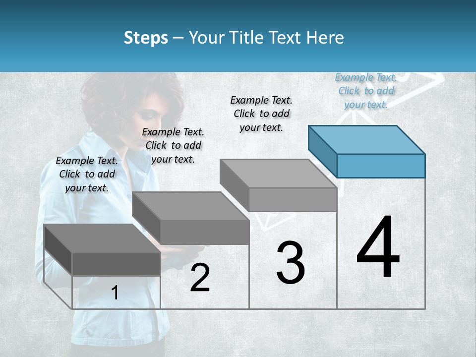 A Woman Holding A Cell Phone In Her Hands PowerPoint Template