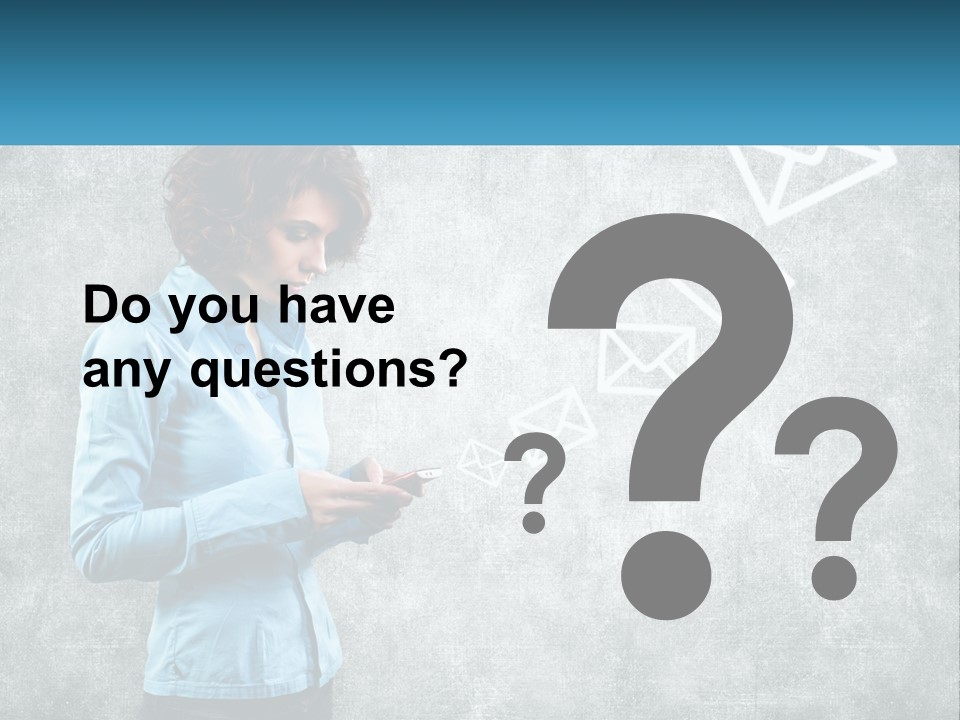 A Woman Holding A Cell Phone In Her Hands PowerPoint Template