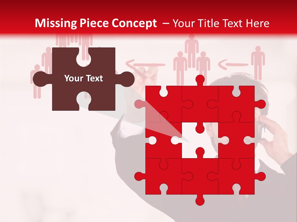 A Man In A Suit Holding A Cell Phone To His Ear PowerPoint Template