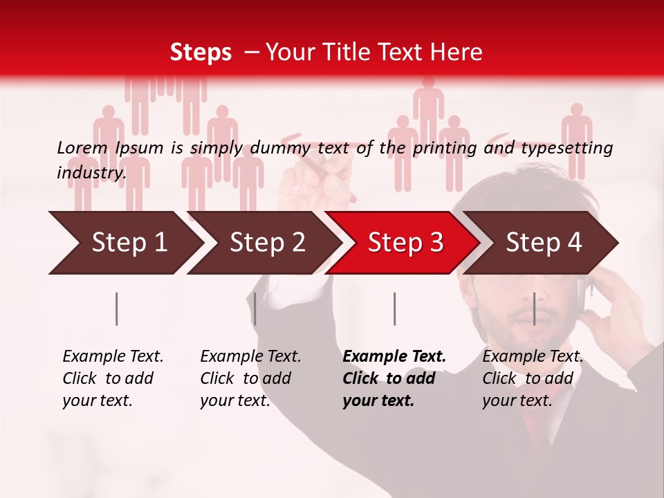 A Man In A Suit Holding A Cell Phone To His Ear PowerPoint Template