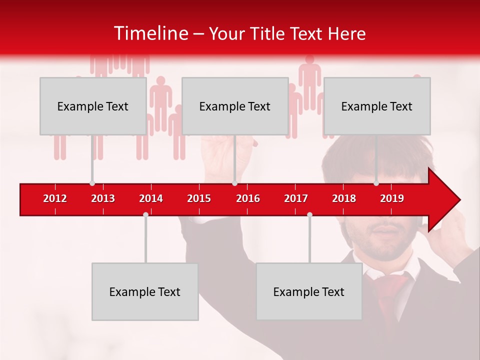A Man In A Suit Holding A Cell Phone To His Ear PowerPoint Template