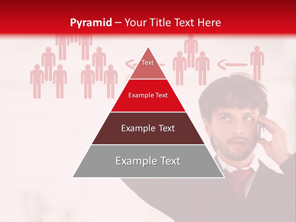 A Man In A Suit Holding A Cell Phone To His Ear PowerPoint Template