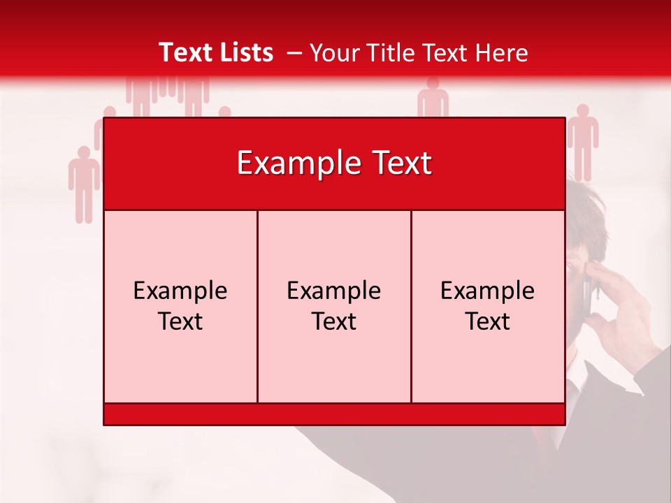 A Man In A Suit Holding A Cell Phone To His Ear PowerPoint Template