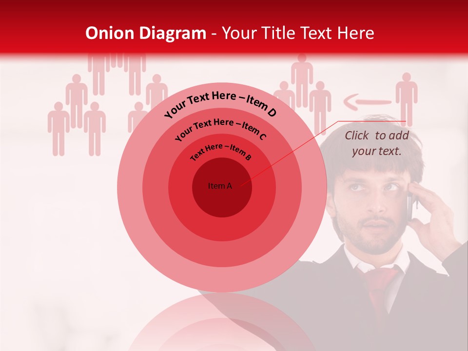 A Man In A Suit Holding A Cell Phone To His Ear PowerPoint Template