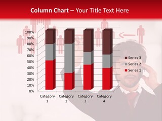 A Man In A Suit Holding A Cell Phone To His Ear PowerPoint Template