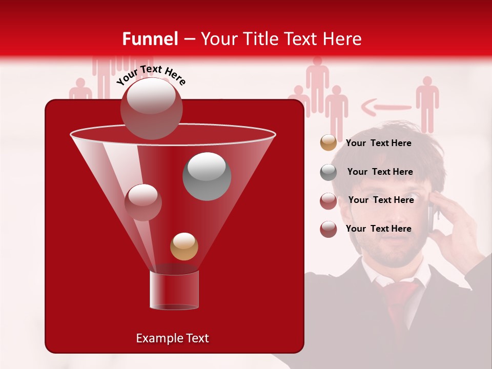 A Man In A Suit Holding A Cell Phone To His Ear PowerPoint Template