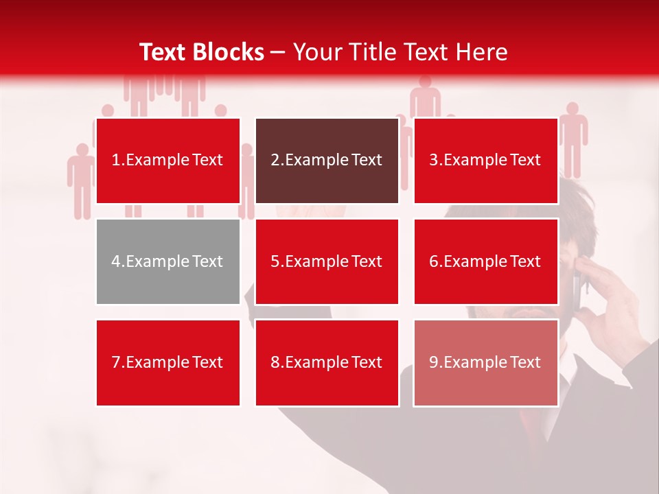 A Man In A Suit Holding A Cell Phone To His Ear PowerPoint Template